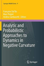 Cover of Analytic and Probabilistic Approaches to Dynamics in Negative Curvature by Françoise Dal'Bo
