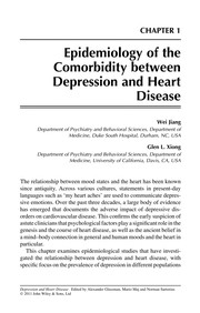 Front cover of Depression and heart disease by Alexander H. Glassman