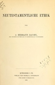 Cover of Neutestamentliche Ethik by Hermann Jacoby