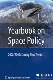 Front cover of Yearbook on Space Policy 2008/2009 by European Space Policy Institute