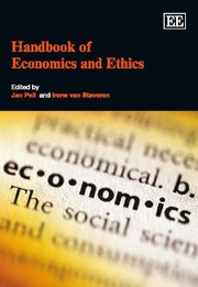 Front cover of Handbook of economics and ethics by Jan Peil
