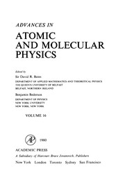 Front cover of Advances in atomic and molecular physics by David R. Bates