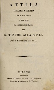 Cover of Attila by Giuseppe Farinelli