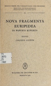 Cover of Fragments by Euripides