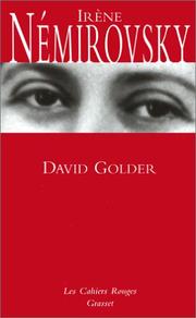 Cover of David Golder by Irène Némirovsky