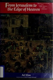 Front cover of From Jerusalem to the Edge of Heaven by Ari Elon