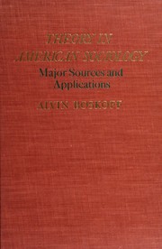 Front cover of Theory in American sociology by Alvin Boskoff