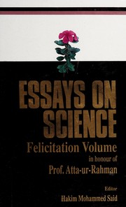 Front cover of Essays on science by Hakim Mohammad Said