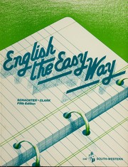 Front cover of English the easy way by Norman Schachter