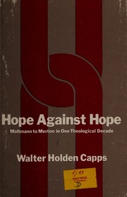 Front cover of Hope against hope by Walter H. Capps