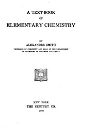Front cover of A Text-book of Elementary Chemistry by Alexander Smith