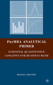 Cover of PreMBA analytical primer by Regina Trevino