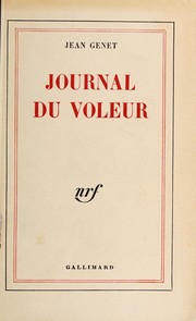 Cover of Journal du voleur by Jean Genet