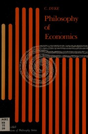Front cover of Philosophy of economics by C. Dyke