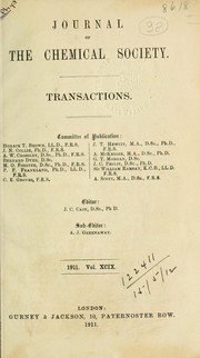 Cover of Journal by Chemical Society (Great Britain)
