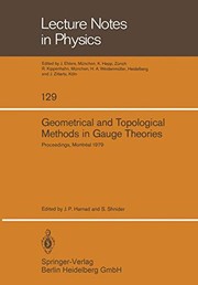 Front cover of Geometrical and Topological Methods in Gauge Theories by J. P. Harnad