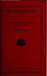 Front cover of Adventures in reading by Russell Potter