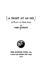 Cover of A night at an inn by Lord Dunsany