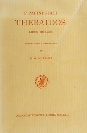 Front cover of Thebaidos liber decimus by Publius Papinius Statius