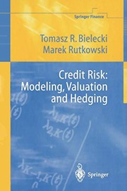 Front cover of Credit Risk by Tomasz R. Bielecki
