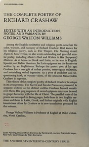 Cover of The complete poetry of Richard Crashaw by Crashaw, Richard