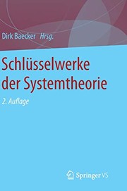Cover of Schlüsselwerke der Systemtheorie by Dirk Baecker