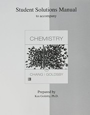 Front cover of Student Solutions Manual for Chemistry by Raymond Chang