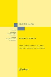 Front cover of Sobolev Spaces by Vladimir Maz'ya
