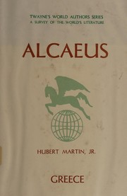 Cover of Alcaeus by Hubert Martin