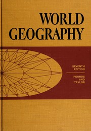 Cover of World geography; economic, political, regional by Norman John Greville Pounds