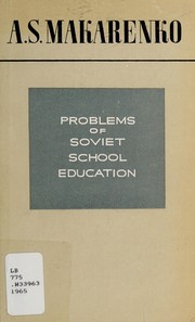 Cover of Problems of Soviet School Education by Anton Semenovich Makarenko