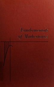 Front cover of Fundamentals of mathematics by Moses Richardson