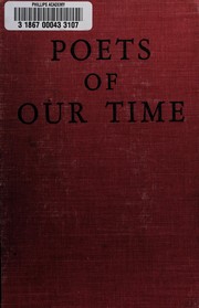 Front cover of Poets of our time by Rica Brenner