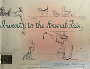 Front cover of I went to the animal fair by Cole, William