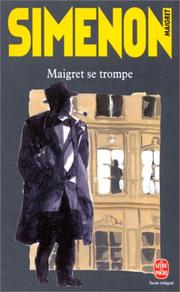 Cover of Maigret se trompe by Georges Simenon