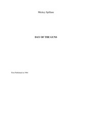 Front cover of Day of the guns by Mickey Spillane