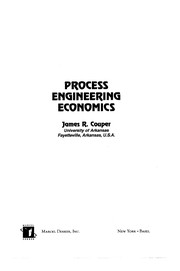 Cover of Process engineering economics by James R. Couper