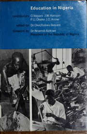 Cover of Education in Nigeria by Okechukwu Ikejiani