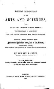 Front cover of A familiar introduction to the arts sciences by Jeremiah Joyce