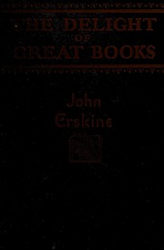 Cover of The delight of great books by Erskine, John