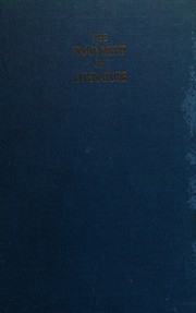 Cover of The enjoyment of literature by Jay B. Hubbell