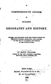 Front cover of A comprehensive system of modern geography and history by William Pinnock