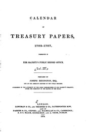 Front cover of Calendar of treasury papers, 1556-[1728] by Scottish Record Office.