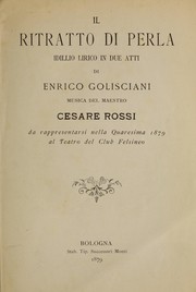 Front cover of Il ritratto di perla by Cesare Rossi