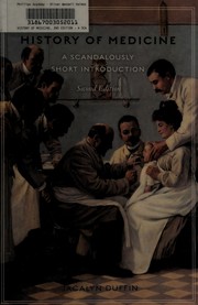 Cover of History of medicine by Jacalyn Duffin