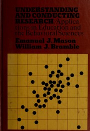 Front cover of Understanding and conducting research by Emanuel J. Mason