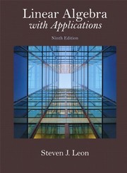 Cover of Linear Algebra with Applications by Steven J. Leon