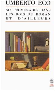 Front cover of Six promenades dans les bois du roman et d'ailleurs by Umberto Eco