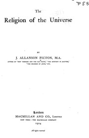 Cover of The religion of the universe by J. Allanson Picton