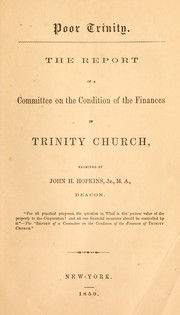 Cover of Poor Trinity by Trinity Church (New York, N.Y.)